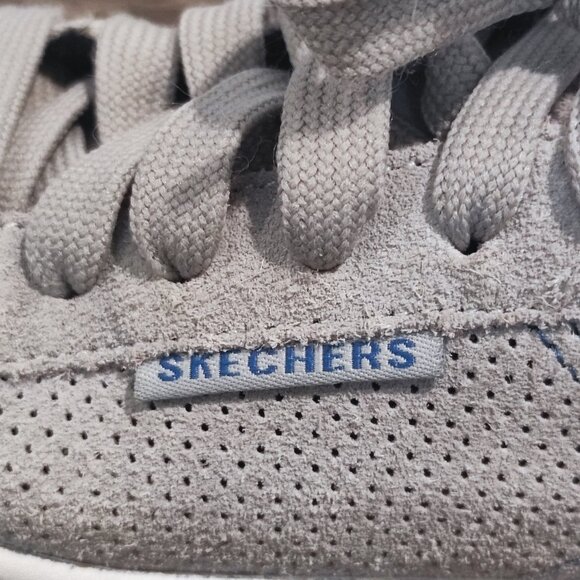 Skechers Metro Wave sneakers grey suede boys size 12 - Picture 7 of 11